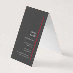 Minimalistisch schlicht modern Premium Schwarz Visitenkarten