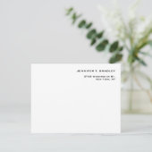 Minimalistisch Schlicht modern RSVP Karte (Stehend Vorderseite)