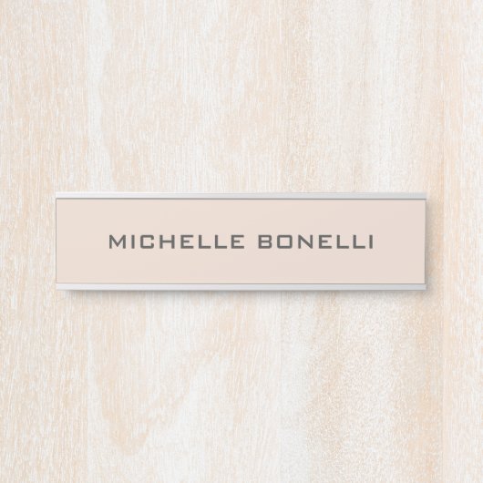 Minimalistisch Schlicht modern Türschild (Vorderseite )