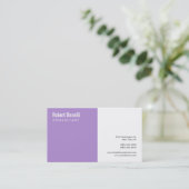 Minimalistisch Schlicht modern Visitenkarte (Stehend Vorderseite)