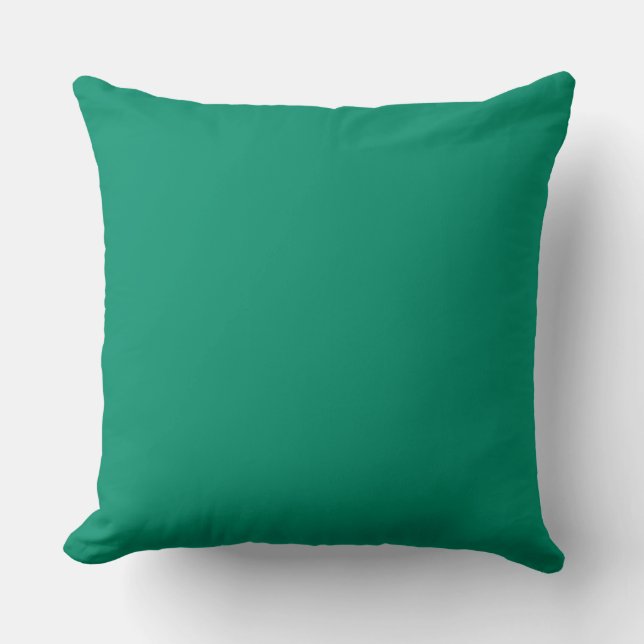 Minimalistisch schlichte grüne Farbe Kissen (Vorderseite)