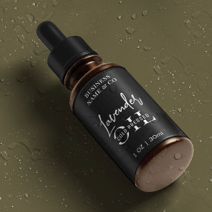 Minimalistisch Schwarz 1 OZ Hautpflege Flasche was Etiketten