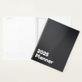 Minimalistisch Schwarz 2025 Planer (Anzeige)