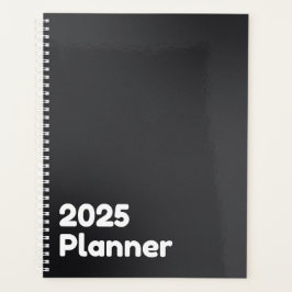 Minimalistisch Schwarz 2025 Planer
