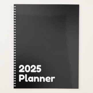 Minimalistisch Schwarz 2025 Planer
