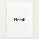 Minimalistisch-Schwarz-Jahrgangstextmonogramm Planer<br><div class="desc">Minimalistische Schwarz-Weiß-individuelle Name Text Monogramm Initialen oder Jahr personalisiert Planner. Benutzerdefinierter schwarzer Text auf weißem,  schlichtem Hintergrund. Sie können es mit Ihrem Namen,  Monogramm,  Initialen,  Jahr oder benutzerdefinierten Text,  Firma,  Büro oder Firmennamen usw. anpassen</div>