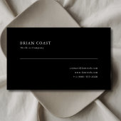 Minimalistisch Schwarz und Weiß Beruflich Visitenkarte