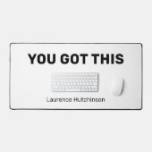 Minimalistisch Schwarz und Weiß, die Sie Got haben Schreibtischunterlage (Tastatur & Maus)