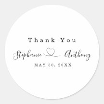 Minimalistisch Schwarz und Weiß mit Herzenshochzei