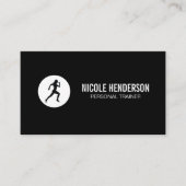 Minimalistisch Schwarz und Weiß Visitenkarte (Vorderseite)