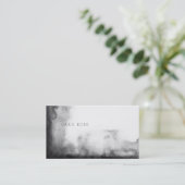 Minimalistisch Schwarz-Weiß-Aquarell Visitenkarte (Stehend Vorderseite)