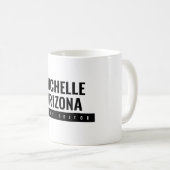 Minimalistisch Schwarz/Weiß Beruflich Kaffeetasse (VorderseiteRechts)