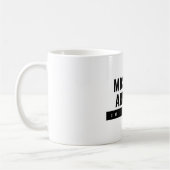 Minimalistisch Schwarz/Weiß Beruflich Kaffeetasse (Links)