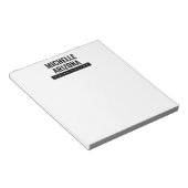 Minimalistisch Schwarz/Weiß Beruflich Notizblock (angewinkelt)