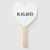 Minimalistisch Schwarz/Weiß Fächer (Rückseite)