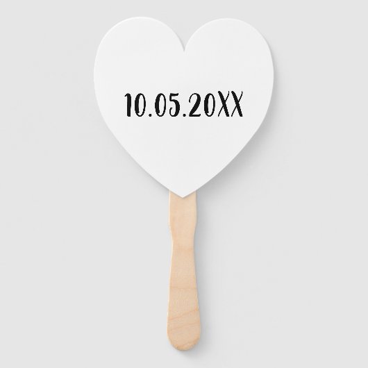 Minimalistisch Schwarz/Weiß Fächer (Rückseite)