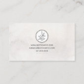 Minimalistisch Schwarz-Weiß-HandGezeichnet Kunstha Visitenkarte (Rückseite)