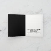 Minimalistisch - Schwarz & Weiß - Hochzeit Dankeskarte (Innenseite)