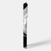 Minimalistisch Schwarz-Weiß-Moderne Monogram Case (Rückseite / Rechts)