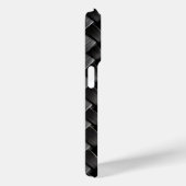 Minimalistisch Schwarz-Weiß-Moderne Monogram Case  (Rückseite / Rechts)