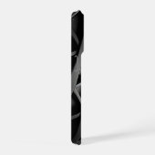 Minimalistisch Schwarz-Weiß-Moderne Monogram Case iPhone Hülle (Rechte Seite)