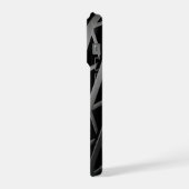 Minimalistisch Schwarz-Weiß-Moderne Monogram Case iPhone Hülle (Linke Seite)