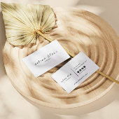 Minimalistisch Schwarz/Weiß | Modernes Beruflich Visitenkarte