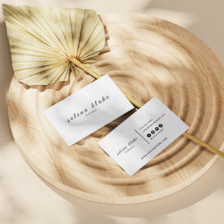 Minimalistisch Schwarz/Weiß | Modernes Beruflich Visitenkarte