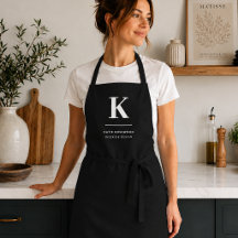 Minimalistisch Schwarz-Weiß-Monogramm