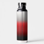 Minimalistisch Schwarz-weiße Monogramm Trinkflasche (Rechts)