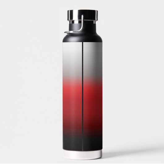 Minimalistisch Schwarz-weiße Monogramm Trinkflasche (Rechts)