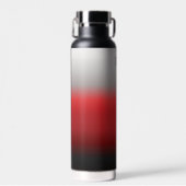 Minimalistisch Schwarz-weiße Monogramm Trinkflasche (Vorne)