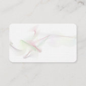 Minimalistisch Schwarz-weiße Schlicht Moderne Abst Visitenkarte (Rückseite)