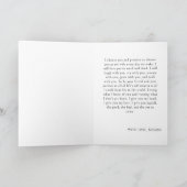 Minimalistisch Schwarz-weiße seine Hochzeitsgesche Karte (Innenseite)