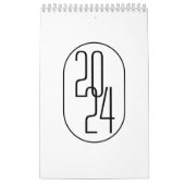 Minimalistisch Schwarzweiß Kalender (Titelbild)