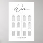 Minimalistisch Seat 12 Tables Seat Chart finden Poster (Vorne)