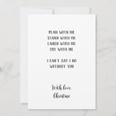 Minimalistisch sein: Mein Vortrag für den Ehrenkal Einladung (Rückseite)