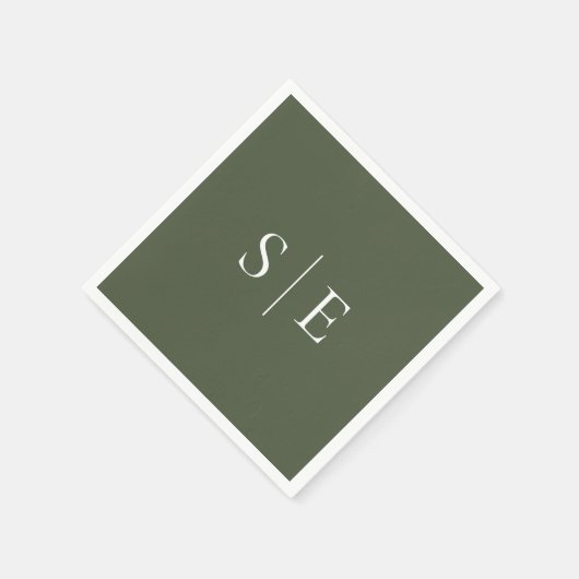 Minimalistisch Serviette (Ecke)