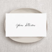 Minimalistisch Signature Script Modern Simple Whit Visitenkarte
