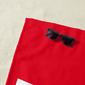 Minimalistisch simpel Moderner Personalisierter Na Strandtuch (Beispiel)