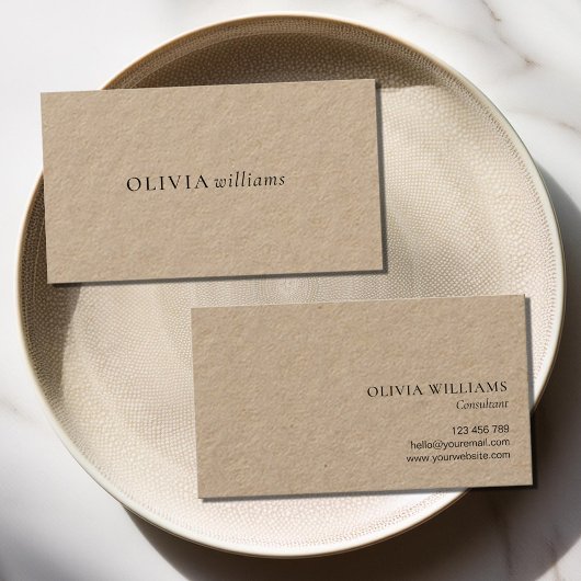 Minimalistisch Simple Beruflich Kraft Visitenkarte