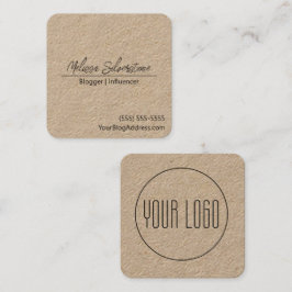Minimalistisch Simple Blogger Influencer Quadratische Visitenkarte