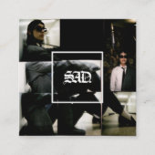 Minimalistisch Simple Bold Dankeschön-Karte Quadratische Visitenkarte (Vorderseite)