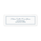 Minimalistisch Simple Cursive Script-Rücksendeadre (Vorne)