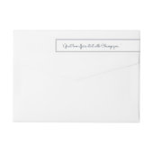 Minimalistisch Simple Cursive Script-Rücksendeadre (Rückseite)