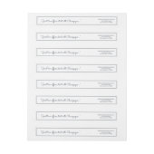 Minimalistisch Simple Cursive Script-Rücksendeadre (Bogen)