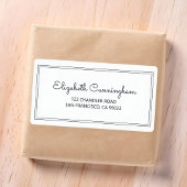 Minimalistisch Simple Cursive Script-Rücksendeadre