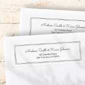 Minimalistisch Simple Cursive Script-Rücksendeadre