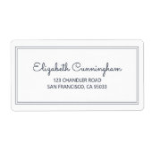 Minimalistisch Simple Cursive Script-Rücksendeadre (Vorne)