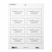 Minimalistisch Simple Cursive Script-Rücksendeadre (Vorne)